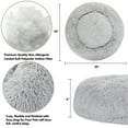 thumbnail image 5 of HomGarden 30" Calming Donut Pet Dog Puppy Bed Soft Faux Fur Fluffy Gray, 5 of 8