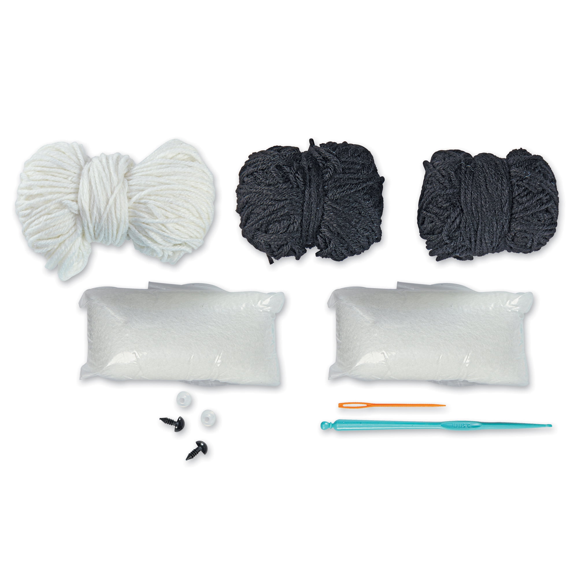Intermediate Zebra Amigurumi Crochet Kit by Loops & Threads – DIY Stuffed Animal Craft Set with Yarn - Fiberfill - Hook & Instructions - Intermediate Skill Level - Makes 6.5" Plush - 6 Pack