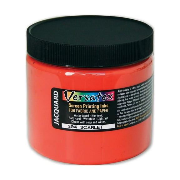 Jacquard Versatex Screen Printing Ink, 16 oz., Scarlet