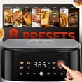 thumbnail image 3 of MIRASTON 5.8QT Air Fryer, 8-in-1 Touch Screen with View Window, Ideal for Home Kitchen, 3 of 11
