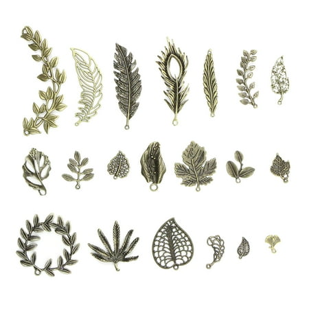 

20 pcs Attractive Leaf Design Bracelet Accessory Diy Leaf Set Accessory for Decoration Use