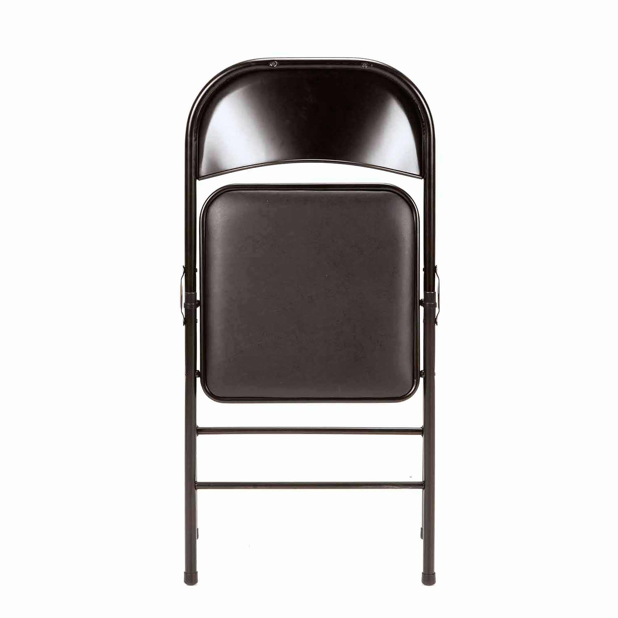 mainstays vinyl folding chair 4pack black