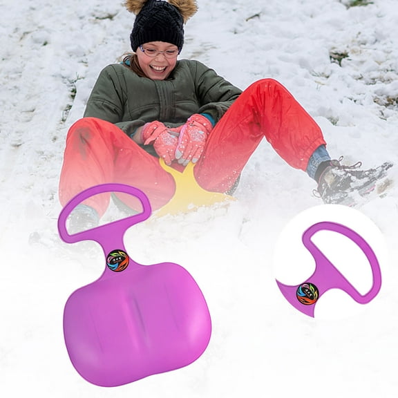 1PCS Plastic Snow Sleds,Snow Board for Kids Adults,Portable Winter Plastic Skiing Boards,Outdoor Winter Plastic Skiing Boards with Handle,Children Snow Sled Sledge,Snow Grass and Sand Boarding