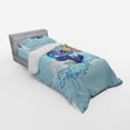 thumbnail image 3 of Ambesonne Cartoon Bedding Set 4 Pcs, Whale on Cloud Rainbow, Queen, Multicolor, 3 of 3
