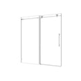 thumbnail image 2 of 76"H Frameless Sliding Door,Shower Door with Stainless Steel Pulleys&Adjustable Soft Closing Function,Clear Tempered Glass,Brushed Nickel, 2 of 7