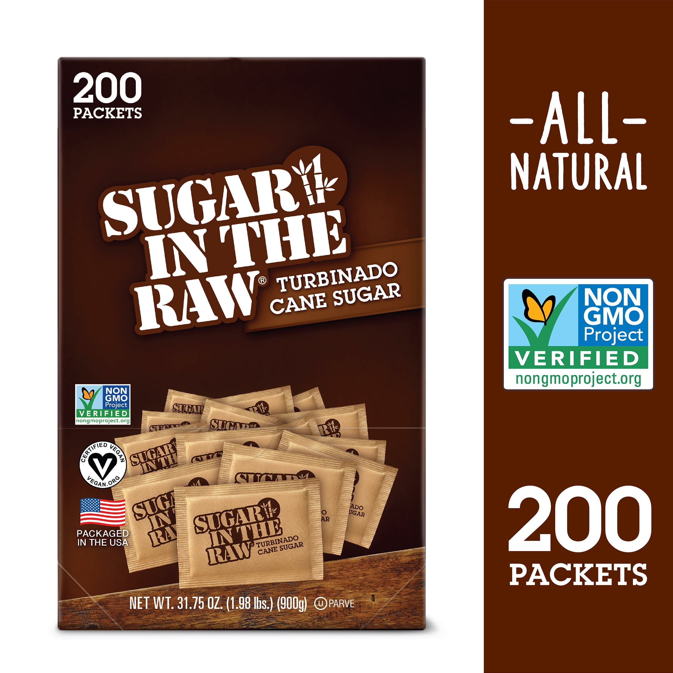 BIO-07020 1000 Fair Trade Sugar Small Brown Sugar Coffee to Go Accessories 