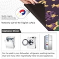 thumbnail image 4 of Yayeee Magnetic Dishwasher Cover for The Front Decoration Home Kitchen Machine Sticker Protector, Gold and Purple Floral Pattern, 4 of 6