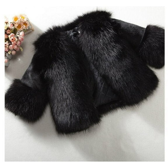 Kids Girls Winter Fur Coat 2019 Elegant Warm Teenage Girl Faux Fur Jackets Outerwear Thick Baby Girl Parkas Children Clothing