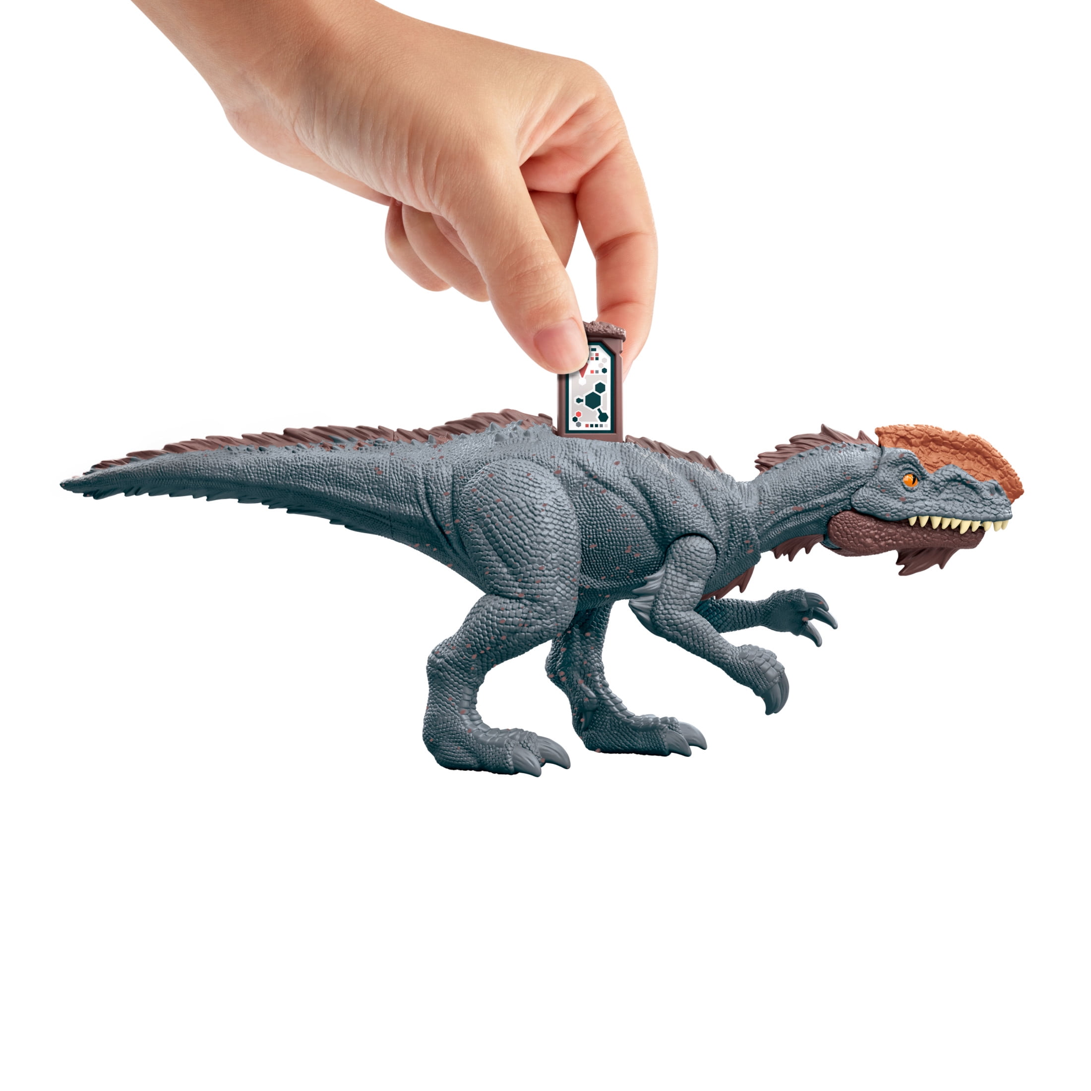 Jurassic World Strike Attack Monolophosaurus Dinosaur Action Figure Toy with Single Strike Action