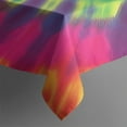 thumbnail image 3 of Rainbow Tie Dye Mandala Pattern Rectangle Tablecloth 60"x84",Waterproof Polyester Rectangle Table Cloth, Wipeable Spillproof Polyester Tablecloth for Dining, Camping, Indoor and Outdoor, 3 of 5