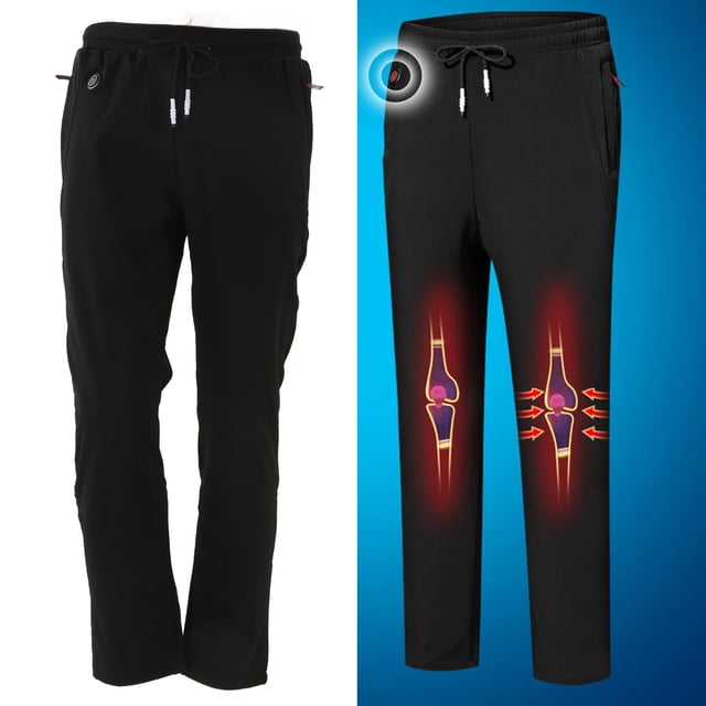 Pantalones Térmicos para Hombre, USB 5V 3 Zonas 3 Configuraciones de temperatura Pantalones de Calefacción Ajustables, Pantalones Califactores Eléctricos Pantalones Califactores Califactores
