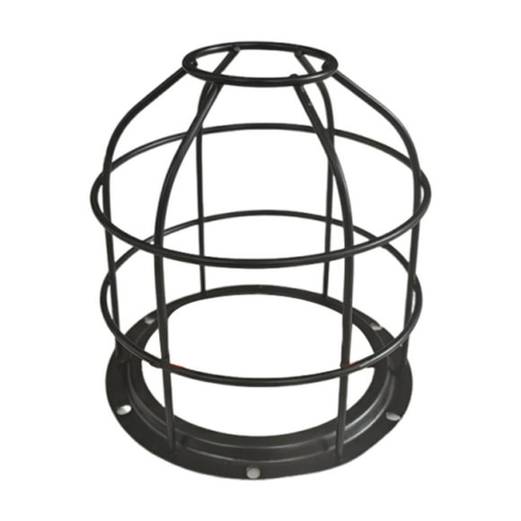 Protector de pantalla de lámpara, accesorio moderno, compacto, de metal, para taller, de fácil instalación, para pantalla de lámpara con alarma. Negro