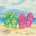 thumbnail image 2 of Brent, Paul 12x12 White Modern Wood Framed Museum Art Print Titled - Toes in the Sand II, 2 of 4