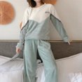 thumbnail image 1 of Conjunto de pijamas de franela cálida para mujer, ropa de dormir de manga larga, terciopelo Coral grueso, dibujos animados, Otoño e Invierno, 1 of 4
