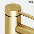 thumbnail image 4 of VIGO Jewel 6 in. Single-Hole Single Handle Bathroom Faucet in Matte Brushed Gold-VG01055MG, 4 of 13