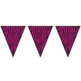 thumbnail image 3 of Beistle Zebra Print Pennant Banner, 10-Inch by 12-Feet, 3 of 6