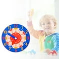 thumbnail image 1 of Wooden Clock Educational Toy, Cognitive Learning Clock Toy Time Identification Smoothing Surfaces  for Home Play Blue Clock, 1 of 7