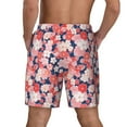 thumbnail image 3 of Sigee Japanese Cherry Blossoms Print Mens Swim Trunks with Compression Liner Quick Dry Swim Stretch Beach Shorts with Pockets,S-3XL, 3 of 7