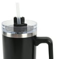 thumbnail image 3 of New View Gifts 30oz Tumbler Mug with Lid and Straw, Reusable Insulated Mug with Handle, Stainless Steel for Iced & Hot Beverages, Black, 3 of 5