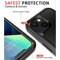 thumbnail image 3 of Diverbox for iPhone 13 Case [Shockproof] [Dropproof] [Tempered Glass Screen Protector + Camera Lens Protector],Heavy Duty Protection Phone Case Cover for Apple iPhone 13 (Black), 3 of 7