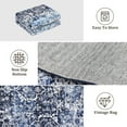 thumbnail image 7 of Haperlare Vintage Area Rugs 8'x10' Vintage Distressed Washable Rug for Bedroom Non Slip Low Pile Blue Carpet for Dining Room, 7 of 7