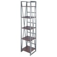 thumbnail image 1 of Isa 5-Tier Shelf Graphite and Walnut, 1 of 8