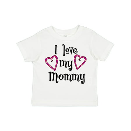 

Inktastic I Love My Mommy- Hearts Gift Toddler Boy or Toddler Girl T-Shirt