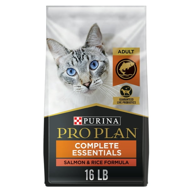 Purina Pro Plan Salmon Rice Dry Cat Food, lb Bag - Walmart.com