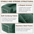 thumbnail image 5 of Modern 3-Person Convertible Sleeper Sofa Bed, 4-in-1 loveseat Sleeper, Comfy Removable Floor Couch for Living Room with Detachable and Washable Fabric, 5 of 9