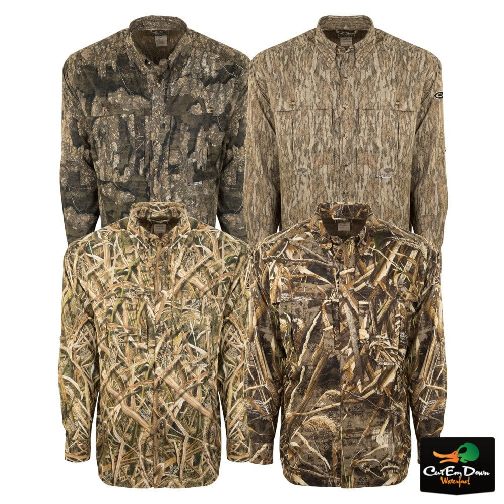 Drake Waterfowl DRAKE WATERFOWL LONG SLEEVE CAMO VENTED WINGSHOOTER'S