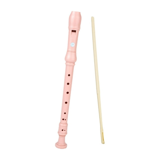 Flute 8-Hole Soprano Recorder Instrument High Pitched C-Tone Flute Soprano Recorder Clarinet with Cleaning Stick ABS Resin for Beginners Professionals G Fingering C Key Recorder