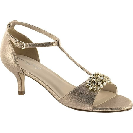 

Women s Touch Ups Ophelia T Strap Sandal Champagne Shimmer 8 M