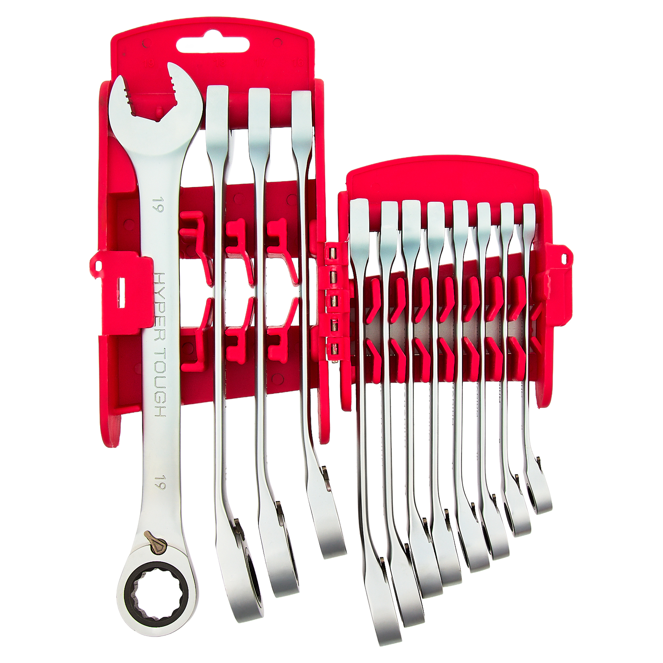 Hyper Tough 12-Piece Reversible Ratcheting Wrench Set, Metric photo 7