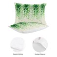 thumbnail image 1 of 3 Pieces Queen Quilt Set,Spring Watercolor Green Leaves on Beige Soft Bedding Sets with 1 Quilt & 2 Pillow Shams,Summer Botanical Summer Bedspread Lightweight Coverlet Comforter, 1 of 1