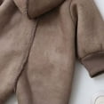 thumbnail image 5 of BXSRUTA Boys and Girls Hooded Thermal Fleece-Lined Romper for Outdoor Winter Activities with Gloves and Coat, 5 of 8