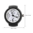 thumbnail image 4 of Anillo de dedo con forma de reloj unisex, de cuarzo, elegante y moderno (negro), 4 of 5