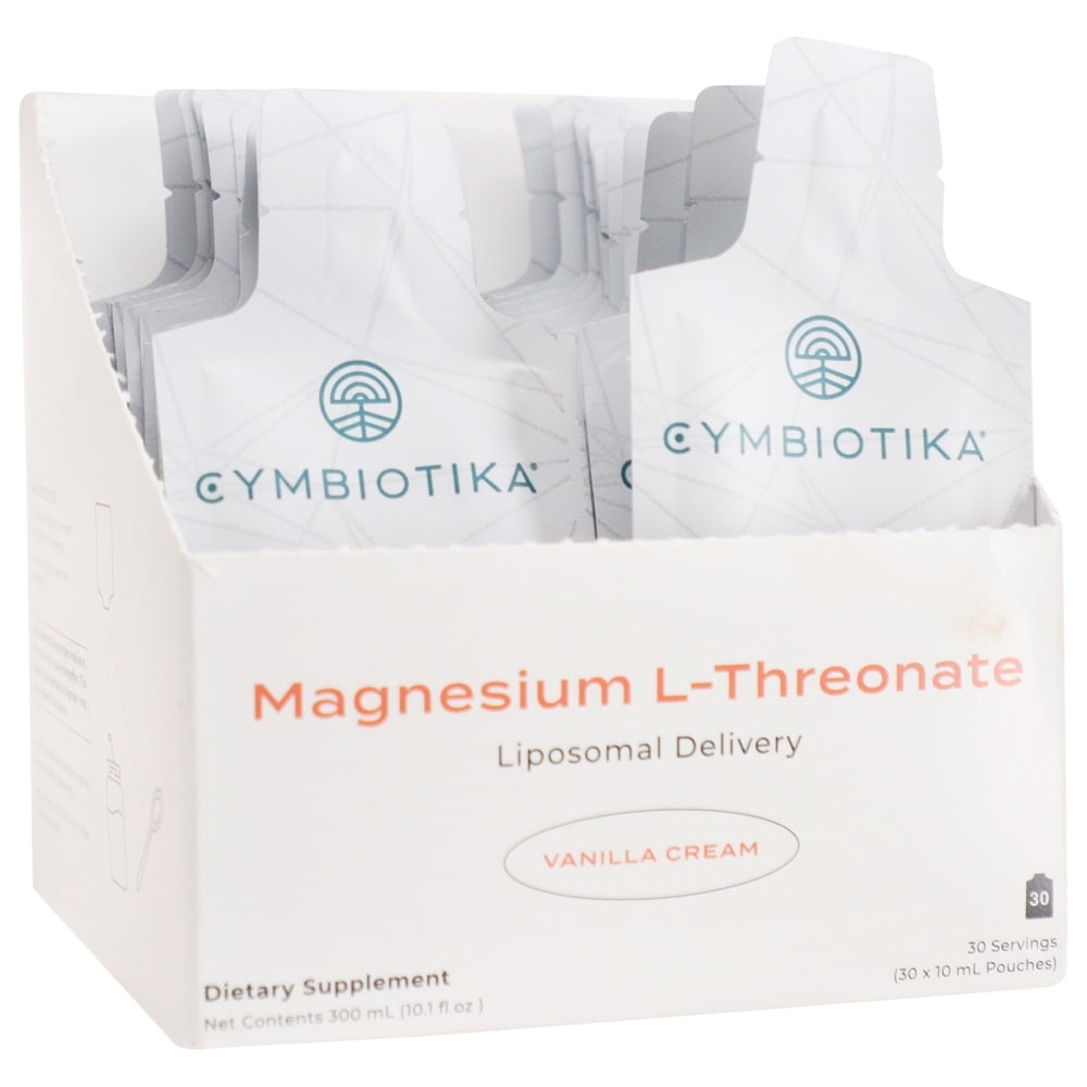 Cymbiotika Magnesium LThreonate Liposomal Delivery Vanilla Cream