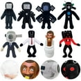 thumbnail image 5 of Skibidi Toilet Plush, 11" Speakerman Bosses Plushies Toys Skibidi Toilet Head Plushies Toys for Fans and Friends Beautifully Stuffed Animals Doll Gifts (8pcs), 5 of 7