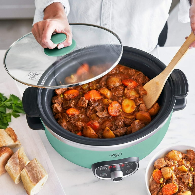 GreenLife Healthy Duo Slow Cooker Turquoise