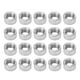 thumbnail image 1 of Tuercas de conector redondas, 20 piezas, conector redondo, tuerca de acoplamiento redonda, varilla de manguito roscado diseñada para precisión, 1 of 12