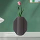 thumbnail image 2 of Jarrón nórdico para flores, maceta, contenedor para flores secas, jarrón artístico para dormitorio Gris, 2 of 4