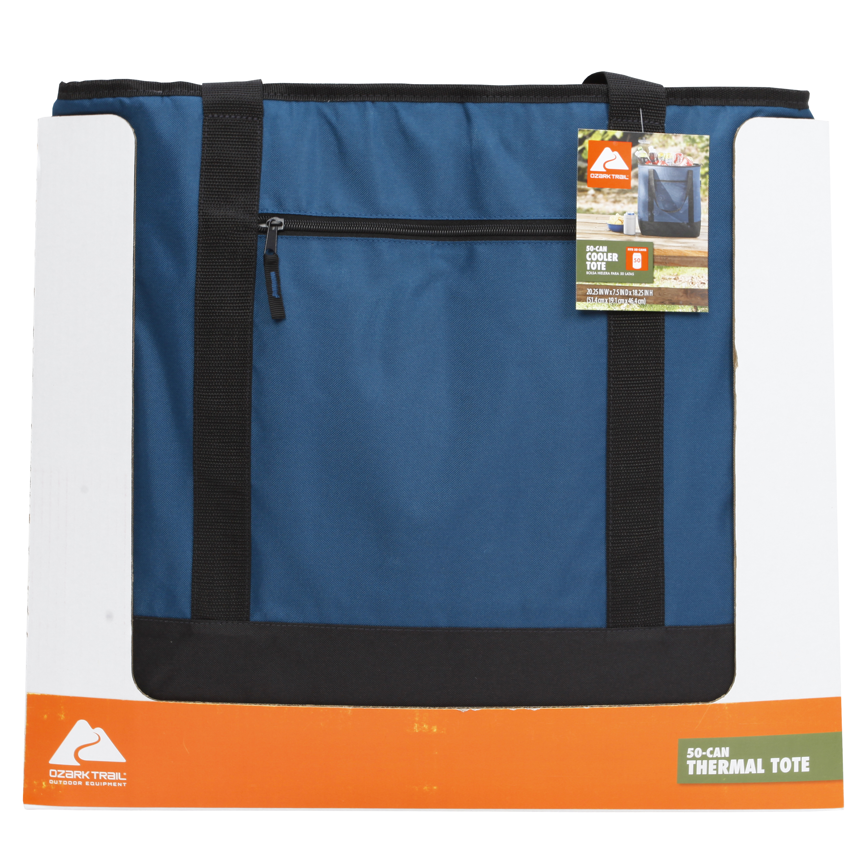 Ozark Trail 50 Can Soft Sided Cooler, Blue - image 2 of 6