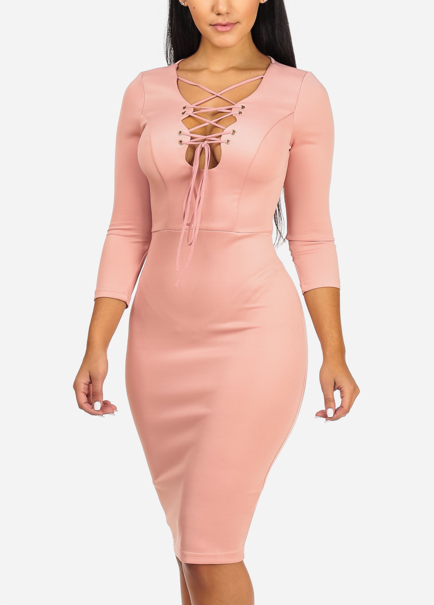 blush colored women's dresses