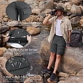 thumbnail image 2 of TACVASEN Men's Summer Outdoor 10" Shorts Quick Dry Water Resistant Lightweight Cargo Shorts With 5 Pockets For Golf Hiking Sports Work Casual , Dark Gray, Size 32, 2 of 6