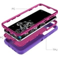 thumbnail image 5 of Galaxy S21 Plus Case for Samsung Galaxy S21 Plus 5G Case Military Drop Shockproof Armor Heavy Duty Rugged 3 in 1 Protection Cover for Galaxy S21 Plus S21+ Phone Case (Purple+Rose Red), 5 of 9