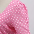 thumbnail image 6 of IBTOM CASTLE Women Polka Dots Vintage Dress 1950s Retro Rockabilly Swing Dress Ladies Cocktail Tea Party Summer Casual Dresses XL Pink, 6 of 9