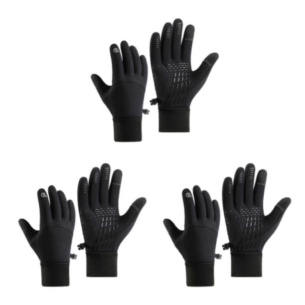 Sonducket Guantes térmicos impermeables y resistentes al viento para condiciones extremas de invierno Guantes para pantalla táctil Negro M Type1 NO1