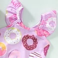 thumbnail image 4 of Baby Girls Spring Summer Print Cotton Sleeveless Ruffle Romper Swimwear Clothing,Size 6 Months-9 Months, 4 of 6