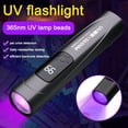 thumbnail image 3 of Portable 365nm UV LED Flashlight, Ultraviolet Blacklight for Currency Detection, Fluorescence Testing, Pet Urine and Stain Detector, Handheld Black Light, 3 of 3