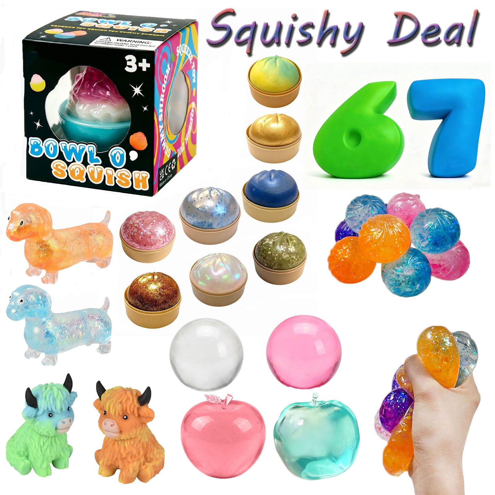 Giggle Zone Water Snake 2-Pack, Pink or Blue, Squishy Sensory
